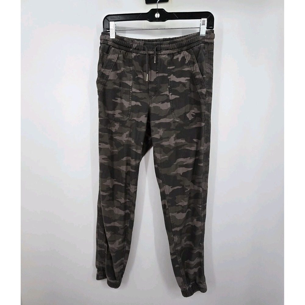 ATHLETA Farallon Camo Print Jogger Pants Womens Size 6 Green Utility Outdoor